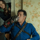 Family bonding: Ash (Bruce Campbell) and his daughter, Brandy (Arielle Carver-O’Neill).